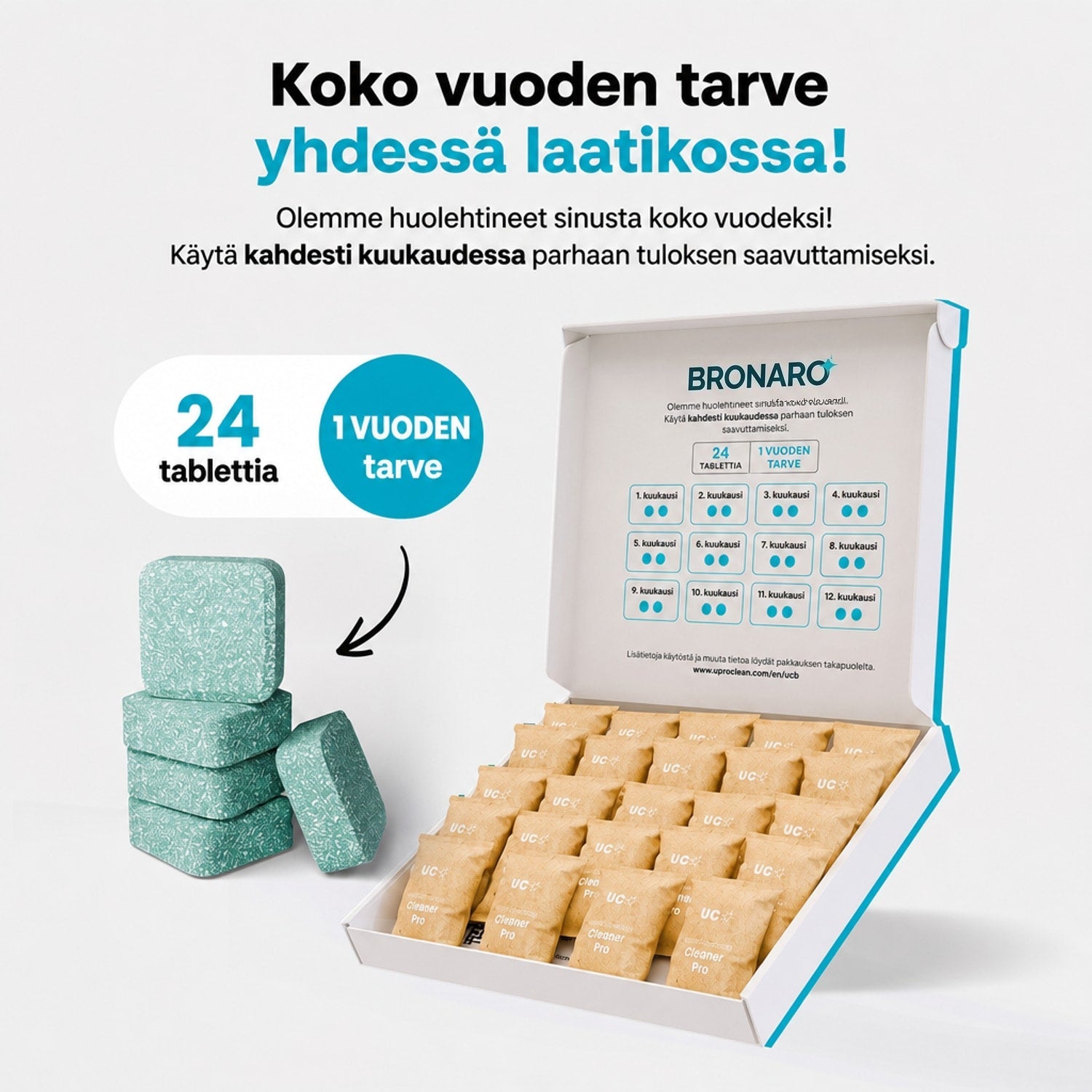 Bronaro Pesukoneen puhdistusaine